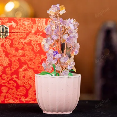 Cây Tài Lộc Đá Thạch Anh - 20,5cm - M2124047