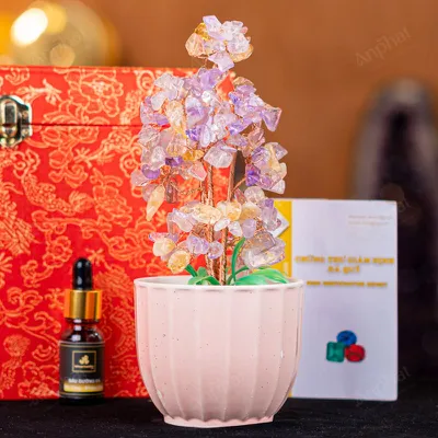 Cây Tài Lộc Đá Thạch Anh - 20,5cm - M2124047