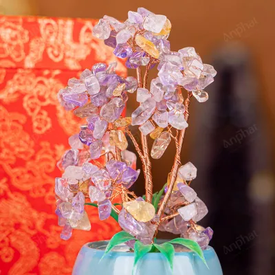 Cây Tài Lộc Đá Thạch Anh - 19,5cm - M2124051