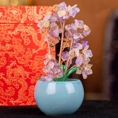 Cây Tài Lộc Đá Thạch Anh - 19,5cm - M2124051