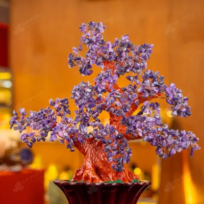 Cây Tài Lộc Đá Thạch Anh Tím - 46,5cm - M281927