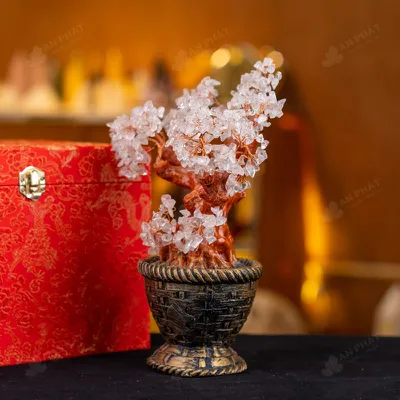 Cây Tài Lộc Đá Thạch Anh Trắng - 26cm - M2732069