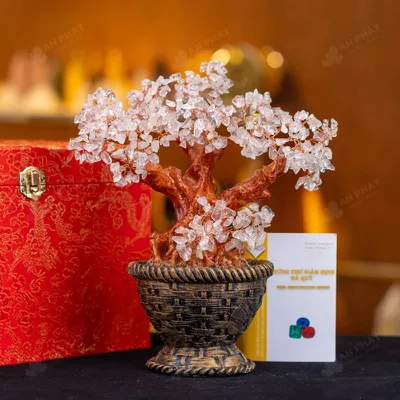 Cây Tài Lộc Đá Thạch Anh Trắng - 26cm - M2732069