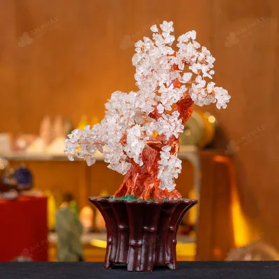 Cây Tài Lộc Đá Thạch Anh Trắng - 45,5cm - M2819286