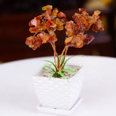 Cây Tài Lộc Đá Mã Não Đỏ - M21241