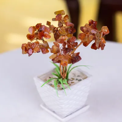 Cây Tài Lộc Đá Mã Não Đỏ - M21241