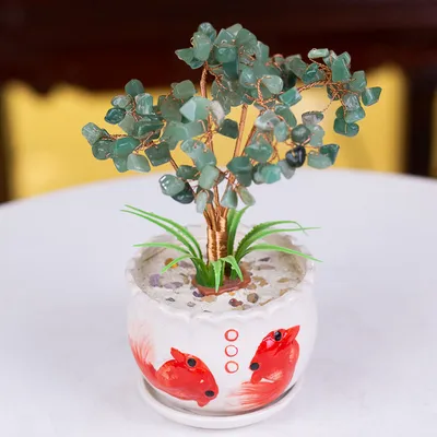 Cây Tài Lộc Đá Thạch Anh Xanh - M21242
