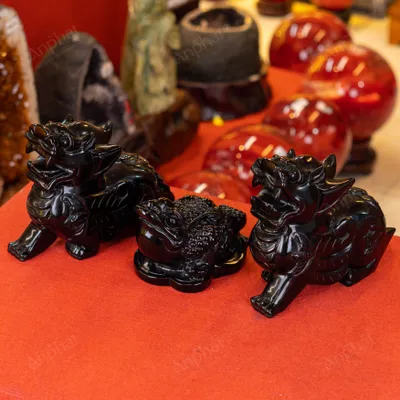 Combo Tỳ Hưu - Thiềm Thừ Obsidian Đen - M273281