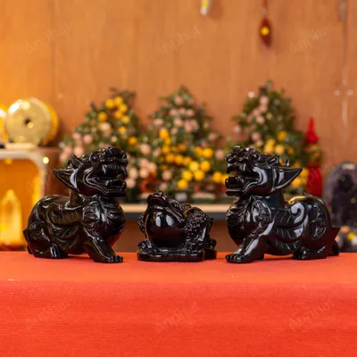 Combo Tỳ Hưu - Thiềm Thừ Obsidian Đen - M273281