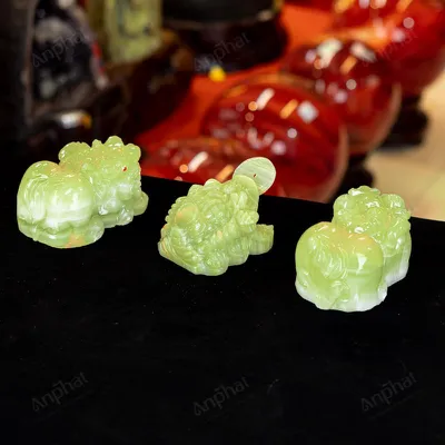 Combo Tỳ Hưu - Thiềm Thừ Onyx Xanh - M285253