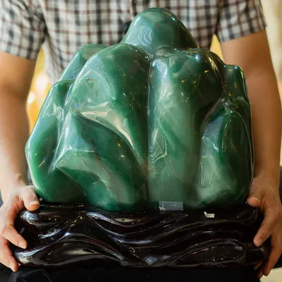 Đá Cảnh - Đá Trấn Trạch Thạch Anh Xanh 58,5kg - M14513