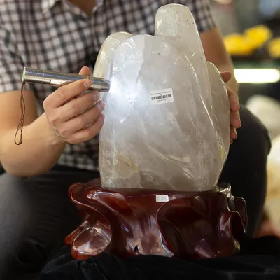 Đá Cảnh - Đá Trấn Trạch Thạch Anh Trắng 18,4kg - M17022