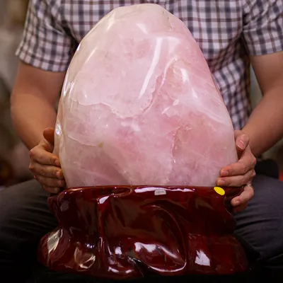 Đá Cảnh - Đá Trấn Trạch Thạch Anh Hồng 38kg - M04160