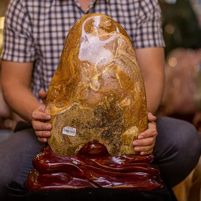 Đá Cảnh - Đá Trấn Trạch Canxedon - Mã Não 12,9kg - M11321