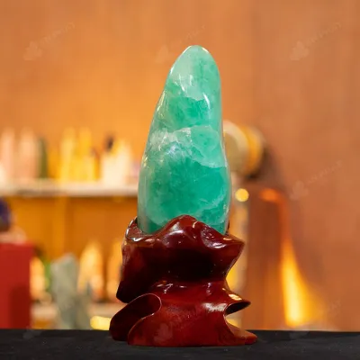 Đá Cảnh Thạch Anh Xanh - Fluorite Xanh - 4,8kg - M284848