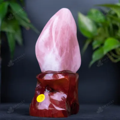 Đá Cảnh - Đá Trấn Trạch Thạch Anh Hồng - 1,5kg - M277415