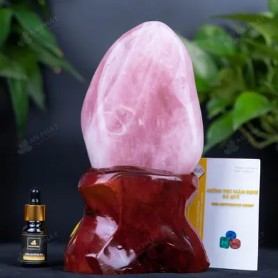 Đá Cảnh - Đá Trấn Trạch Thạch Anh Hồng - 1,5kg - M277415