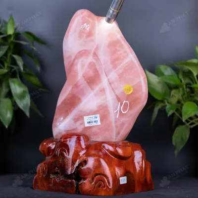 Đá Cảnh - Đá Trấn Trạch Thạch Anh Hồng - 10kg - M277510
