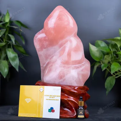 Đá Cảnh - Đá Trấn Trạch Thạch Anh Hồng - 9,5kg - M277595