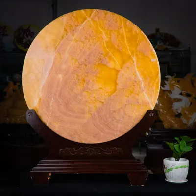 Đồng Điếu, Đồng Tiền May Mắn Ngọc Onyx Vàng 63cm - M21054