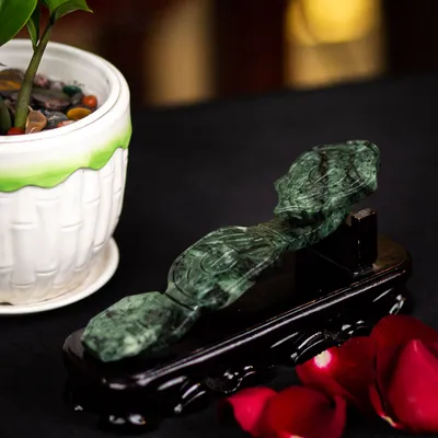 Gậy Như Ý (Vương Trượng Như Ý) Canxedol Xanh 18cm - M0441