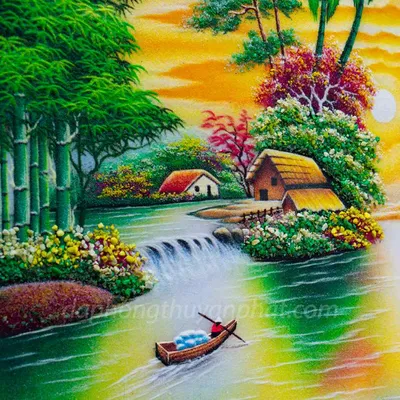Tranh Đá Quý Thuận Buồm Xuôi Gió 2