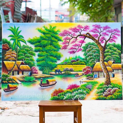Tranh Phong Cảnh Làng Quê 2
