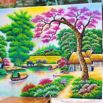 Tranh Phong Cảnh Làng Quê 2