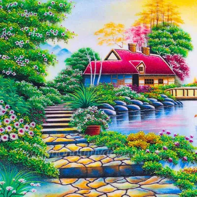 Tranh Đá Quý Phong Cảnh