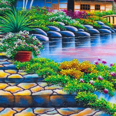 Tranh Đá Quý Phong Cảnh