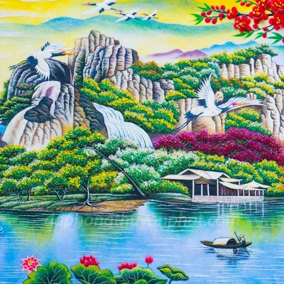 Tranh Non Nước Hữu Tình