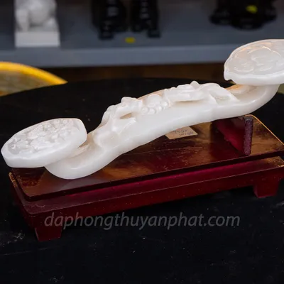Gậy như ý bằng ngọc Onyx Trắng 30cm - M1532