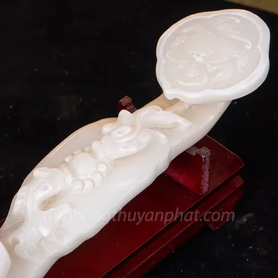 Gậy như ý bằng ngọc Onyx Trắng 30cm - M1532