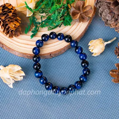 vòng tay đá mắt hổ xanh đen | vòng đá mắt hổ xanh dương