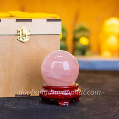 Qủa cầu thạch anh hồng | cầu thạch anh hồng 0.48kg - M1479
