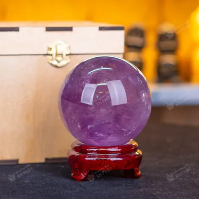 Qủa cầu thạch anh tím | cầu thạch anh tím 1.25kg - 9.5cm - M2649 VIP