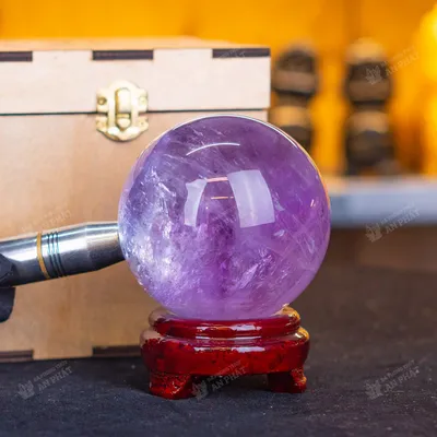 Qủa cầu thạch anh tím | cầu thạch anh tím 1.25kg - 9.5cm - M2649 VIP