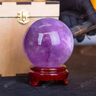 Qủa cầu thạch anh tím | cầu thạch anh tím 1.25kg - 9.5cm - M2649 VIP