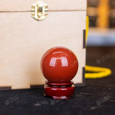 Qủa cầu ngọc bích | quả cầu ngọc bích đỏ 0.24kg - 5.7cm - M2734