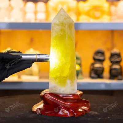 Trụ thạch anh vàng | trụ đá thạch anh vàng 1.91kg - M2176