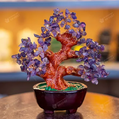 Cây thạch anh tím 16cm M2733 | Cây đá thạch anh
