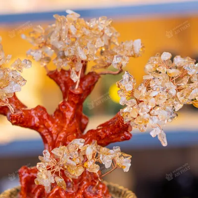 Cây thạch anh vàng 25cm M2732 | Cây đá thạch anh