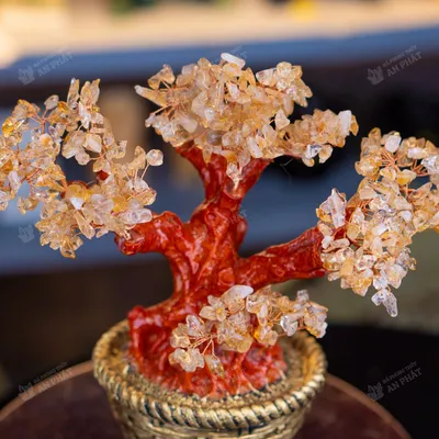 Cây thạch anh vàng 25cm M2732 | Cây đá thạch anh