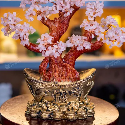 Cây thạch anh hồng 25cm M2732 | Cây đá thạch anh