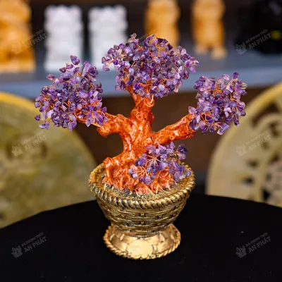 Cây thạch anh tím 25cm M2732 | Cây đá thạch anh