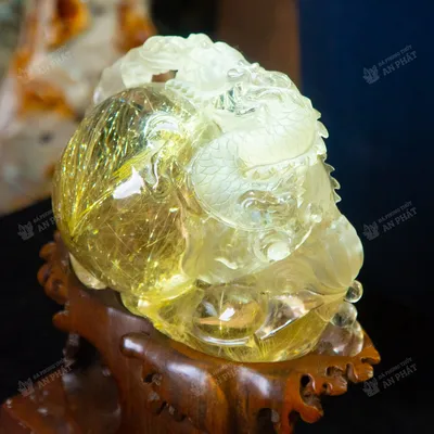 Tác Phẩm Nhất Long Vờn Ngọc Thạch Anh Tóc Vàng VIP AP008