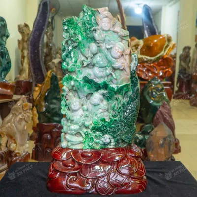 Tác Phẩm Ngũ Phúc Ngọc Phỉ Thúy - Jadeit AP0012