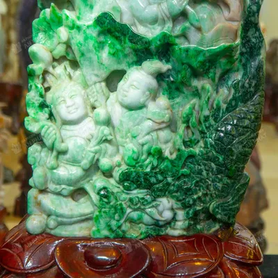 Tác Phẩm Ngũ Phúc Ngọc Phỉ Thúy - Jadeit AP0012