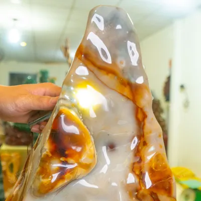 Đá Cảnh, Đá Trấn Trạch Canxedol, Mã Não AP0015