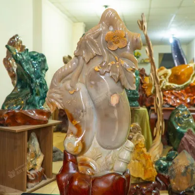 Đá Cảnh, Đá Trấn Trạch Canxedol, Mã Não AP0016